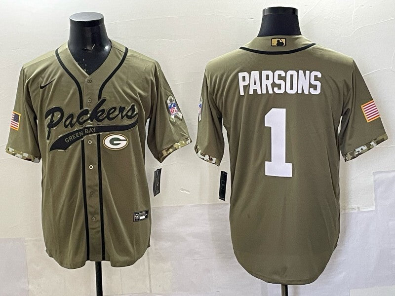 Green Bay Packers #1 Micah Parsons Packers Collaboration Style 6