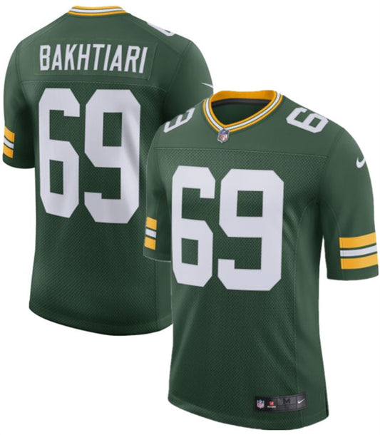 Green Bay Packers #69 David Bakhtiari Green 2025 Vapor Untouchable Limited