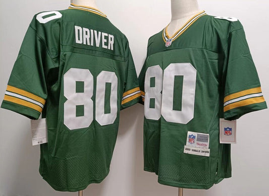 Green Bay Packers #80 Driver Packers #80 Green Retro