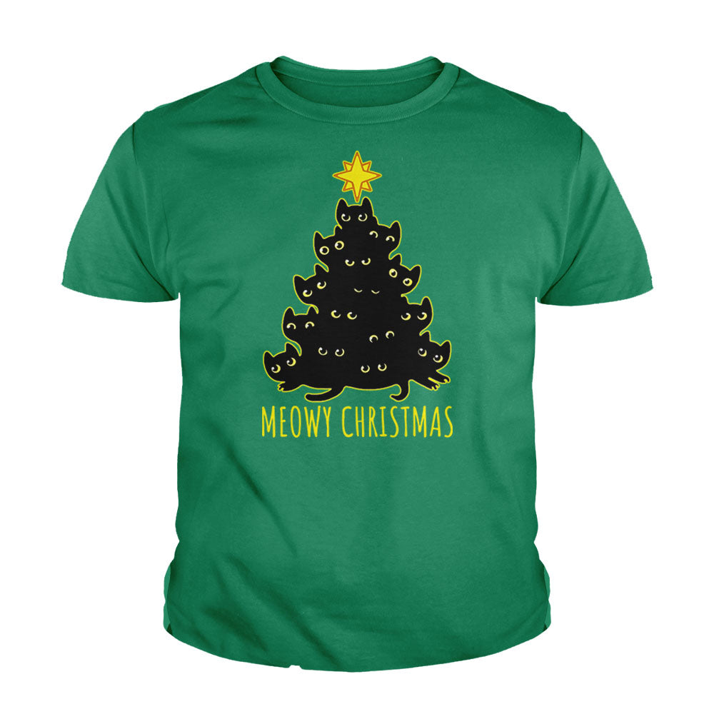 Meowy Christmas Kids Shirt