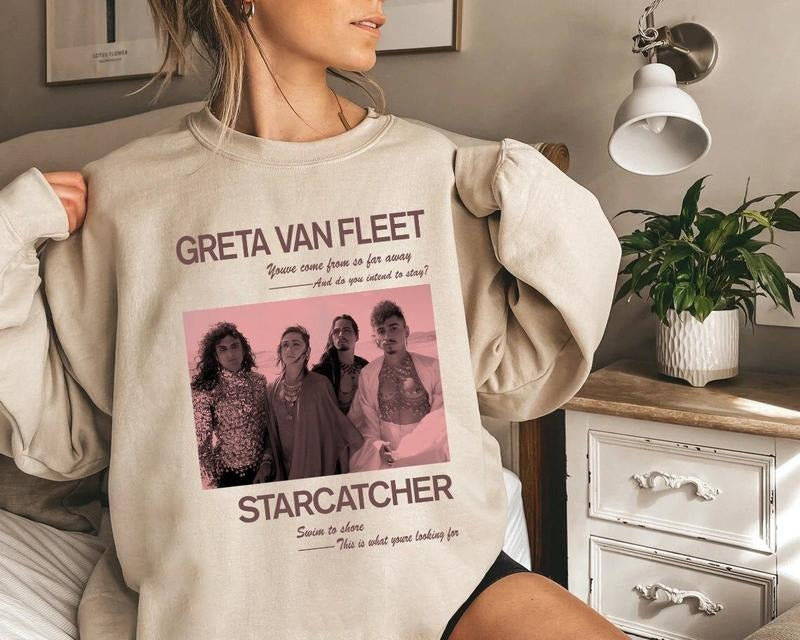 Greta Van Fleet Tour Dates Sweatshirt, Rock Band Fan Edition