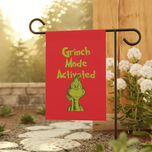 Grinchhh Garden Christmas Flag T-Shirts, Hoodie, Sweatshirt | InkThreadWorks.com