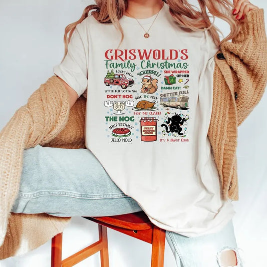 Grisw0ld's Family Christmas Tshirt, Christmas Movie Shirt, Vacation Tee, Secret Santa Gift, Nati0nal Lam00ns, Unisex Short Sleeve Tee, Streetwear