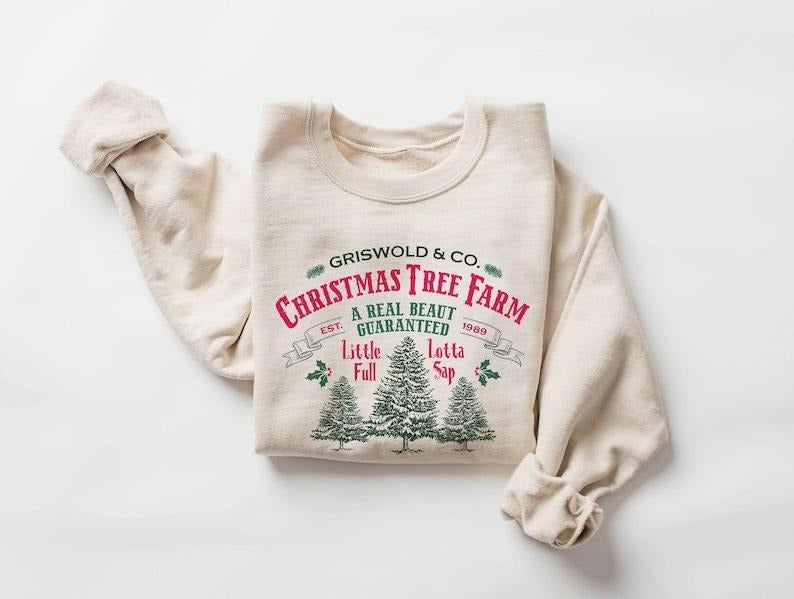 Griswold Christmas Tree Farm sweatshirt, Holiday sweatshirt, Christmas Party Sweatshirt, Christmas Vacation sweatshirt,...