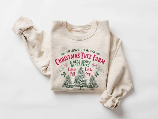 Griswold Christmas Tree Farm sweatshirt, Holiday sweatshirt, Christmas Party Sweatshirt, Christmas Vacation sweatshirt,...