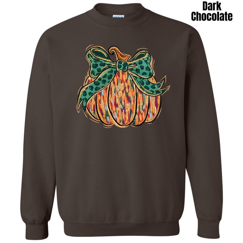 Groovy Brushstroke Pumpkin Sweatshirt 'NLB' T-Shirts, Hoodie | InkThreadWorks.com