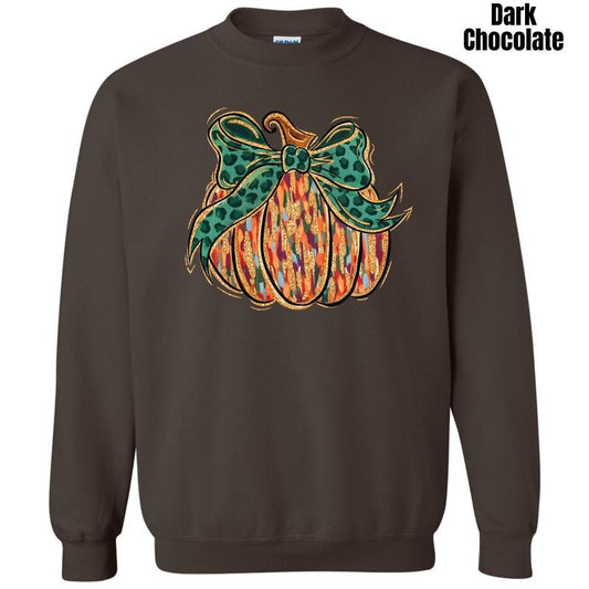 Groovy Brushstroke Pumpkin Sweatshirt 'NLB' T-Shirts, Hoodie | InkThreadWorks.com