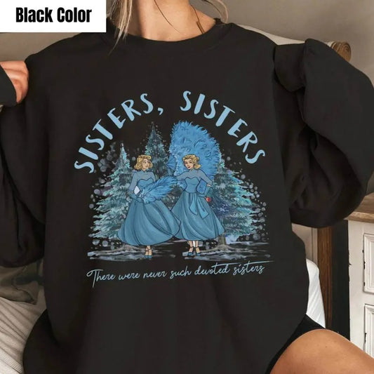 Groovy Sisters Sisters Here Were Never Such Devoted Sisters Sweatshirt, Funny Halloween Tee, Christmas Movie Sisters Shirt, Christmas Gift Sweaters