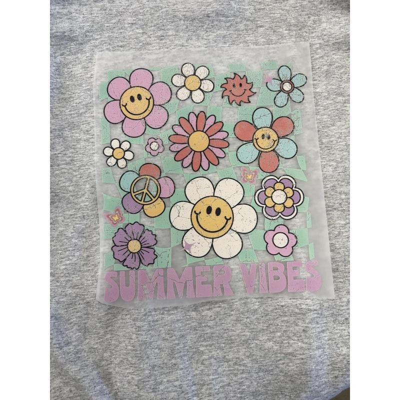 Groovy Summer Vibes Gildan Short Sleeve T-Shirt 'NLB' Hoodie, Sweatshirt | InkThreadWorks.com