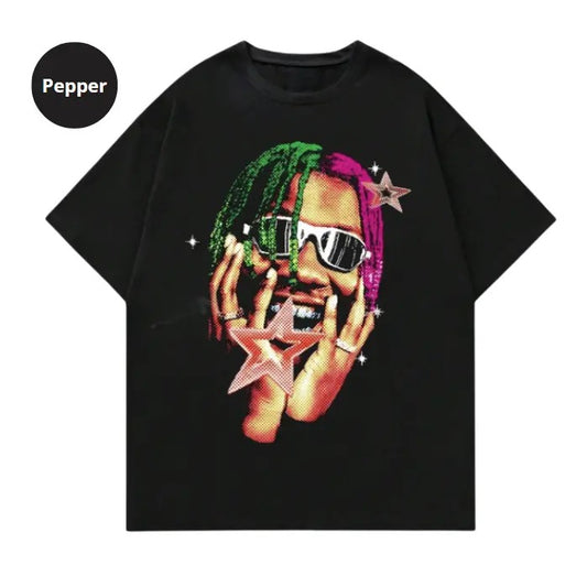 Grunge Punk Men's Casual Graphic Print Round Neck Short Sleeve T-Shirt, Sweatshirt, Hoodie Size S- 3XL,Gift For Women Top Womenswear Underwear Humen, Underwear Tshirt Lady Streetwear Human Shortsleeve Shoe