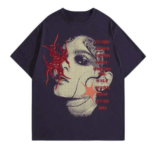 Grunge Punk Men's Summer Casual Short Sleeve T-Shirt, Sweatshirt, Hoodie Size S- 3XL,Gift For Women Top Womenswear...