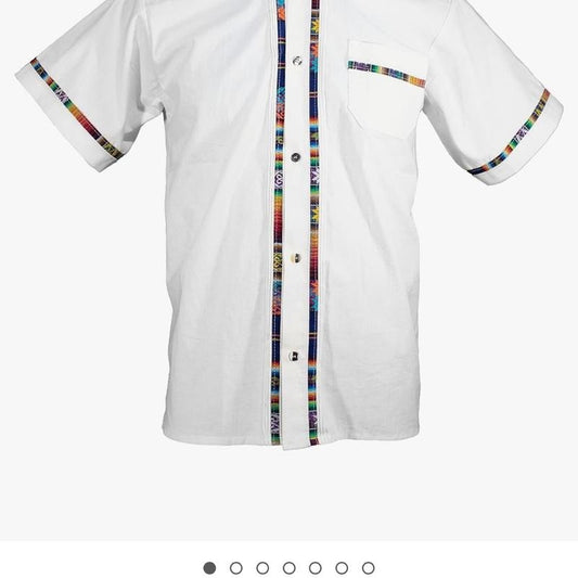 Guayabera  blanca shirt White Casual Menswear Hoodie, Sweatshirt | InkThreadWorks.com