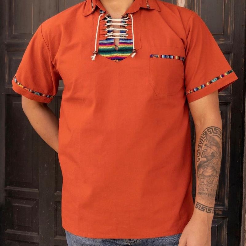 Guayabera hilos tinto, Casual T-Shirts, Hoodie, Sweatshirt | InkThreadWorks.com