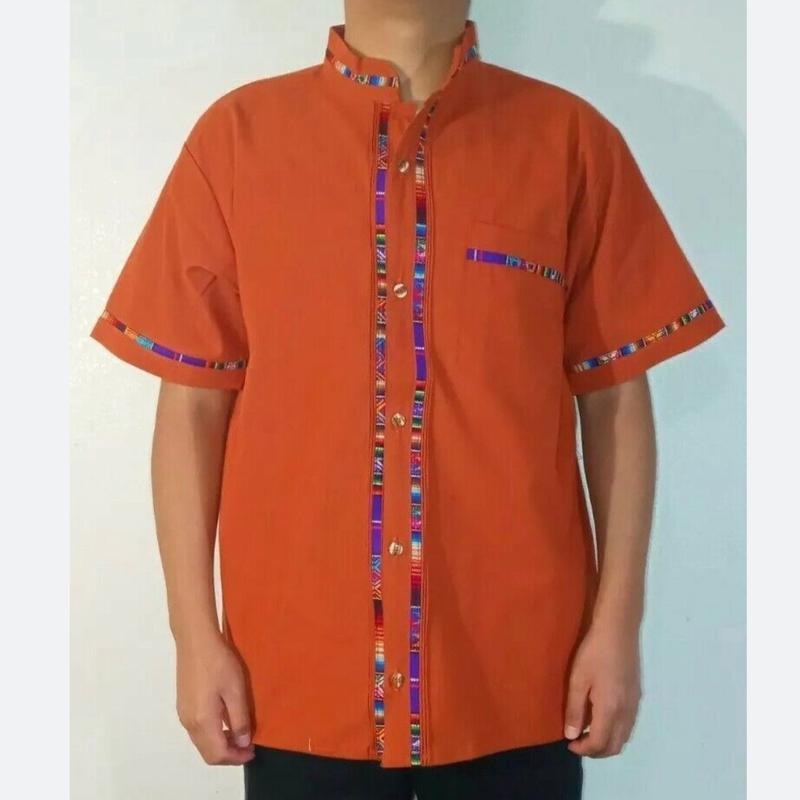 Guayabera marron shirt Casual Slim-fitting Hoodie, Sweatshirt | InkThreadWorks.com