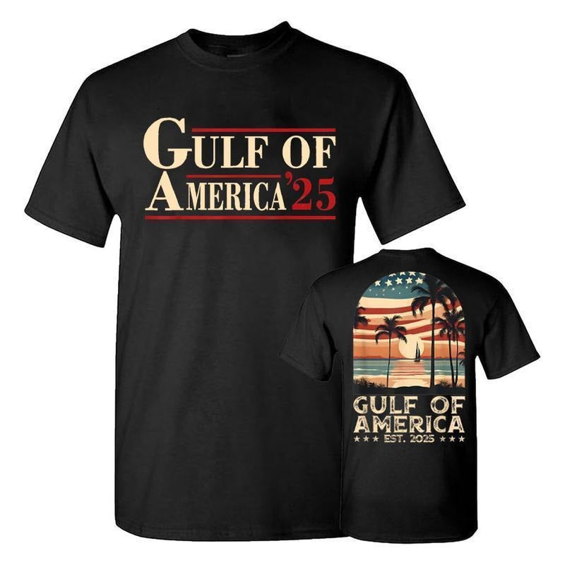 Gulf Of America 25 Shirt, The Gulf of America Shirt, Summer Vibes 2025 Graphic Tee, MAGA Shirts For Men For Women