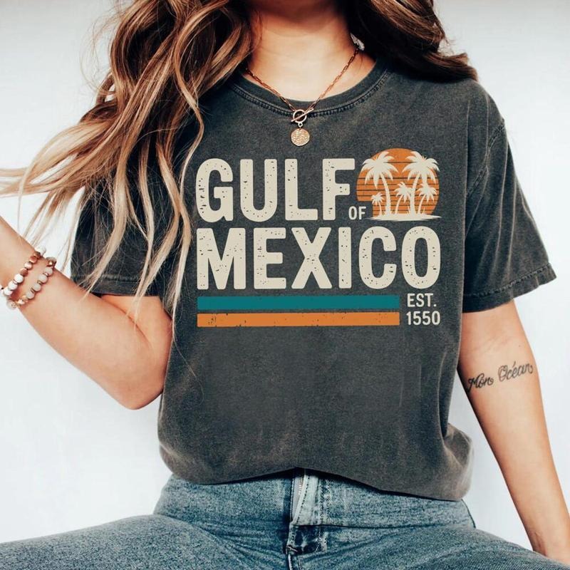 Gulf Of Mexico Est 1550 T-Shirt, Texas Alabama Mississippi Florida Beach Shirt, Mexico Lover Tee, Trending Top Hoodie,...
