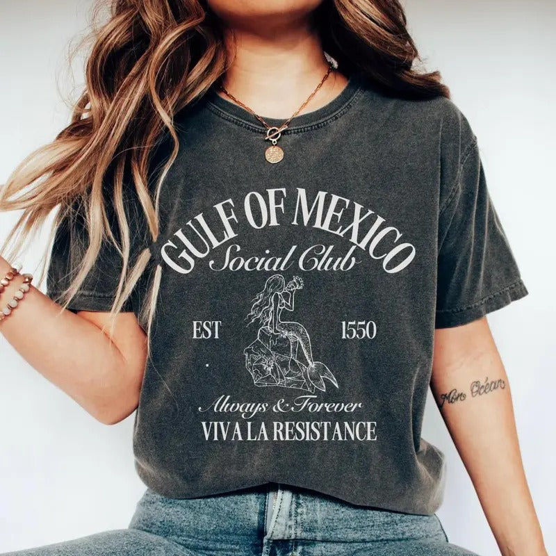 Gulf of Mexico Social Club Shirt, Subtle Anti Trump Liberal Feminist Shirt, Anti MAGA Shirt, Anti Trump Gifts, Funny...