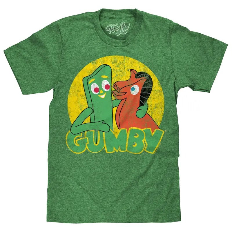 Gumby and Pokey T-Shirt - Green Hoodie, Sweatshirt | InkThreadWorks.com
