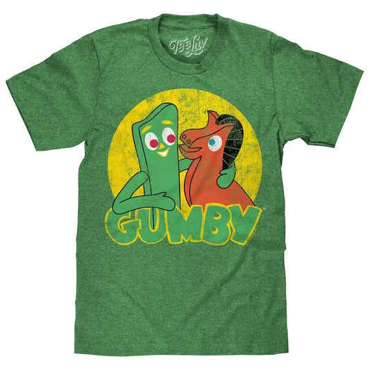 Gumby and Pokey T-Shirt - Green Hoodie, Sweatshirt | InkThreadWorks.com