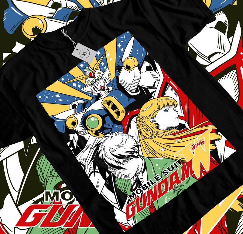 Gundam Wing T-Shirt S-4XL Japanese Anime Tshirt Manga Shirt Graphic Art Tshirt S-4XLstyle{n002}2