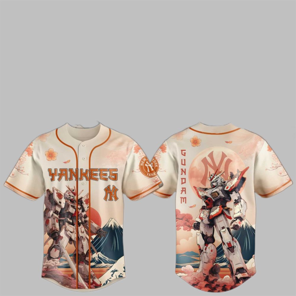 Gundam x Yankees 2025 Japan Jersey - Grishko.com