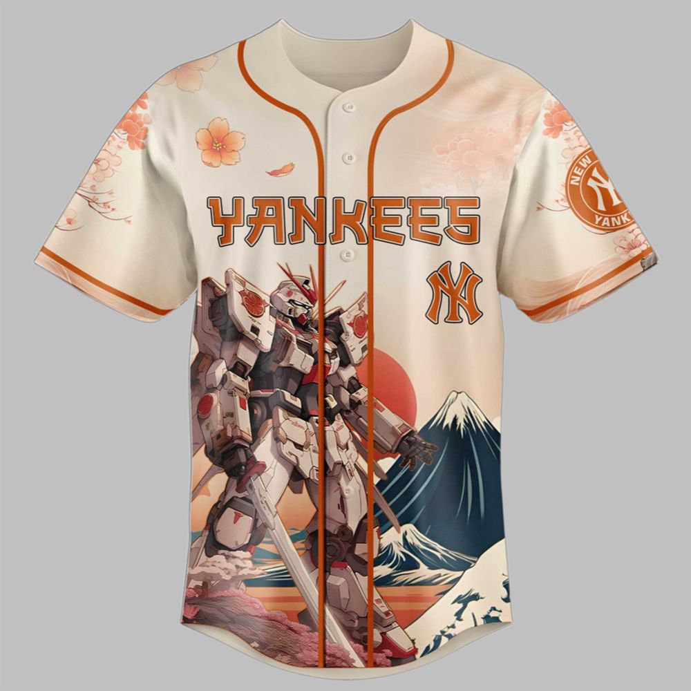 Gundam x Yankees 2025 Japan Jersey - Grishko.com