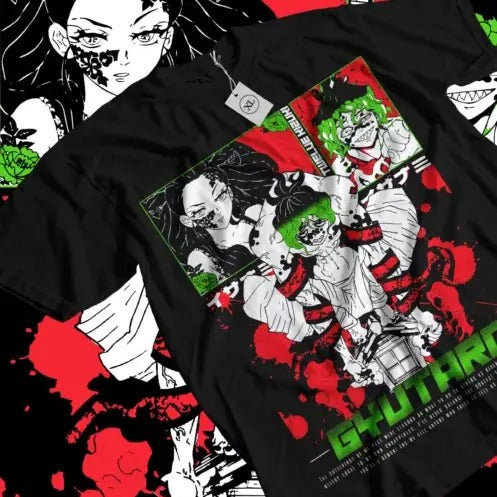 Gyutaro T-shirt daki Demon killer shirt Kawaii Anime Horror Gift Shirt All Size Hoodie, Sweatshirt | InkThreadWorks.com
