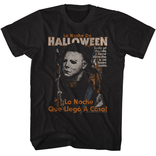 Halloween - Spanish Poster - American Classics - Solid Black Adult Short Sleeve T-Shirt