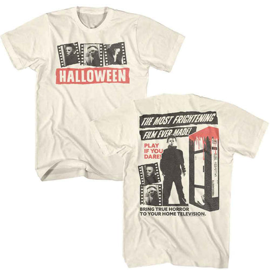 Halloween - Frightening Film - American Classics - Solid Off-White Adult Short Sleeve T-Shirt