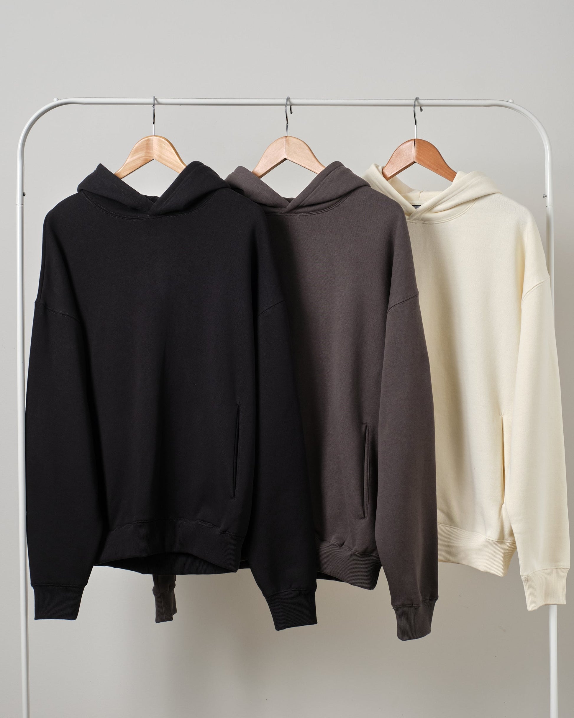 Classic Hoodie 3 Pack: Black, Charcoal, Natural