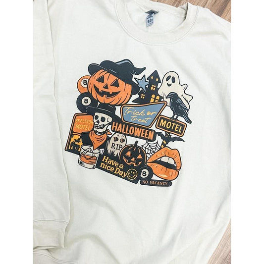 Halloween Collage Graphic Top