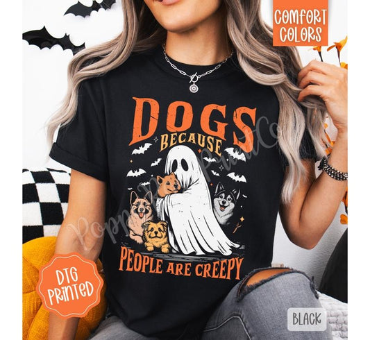 Halloween Dogs Comfort Colors, Trendy Women's FallTshirt T-Shirts, Hoodie, Sweatshirt | InkThreadWorks.com