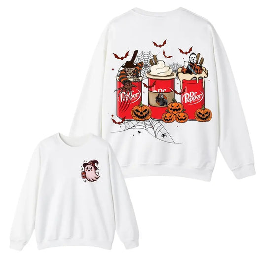 Halloween Ghost Pepper Sweatshirts,  Pumpkin Pepper Cute Ghost Sweatshirt , Cute Fall Sweatshirt, Spooky Season , Gift For Halloween, Unisex Classic Cotton Tee with 2 Sided Graphic Print in All Sizes, For Men, For Women