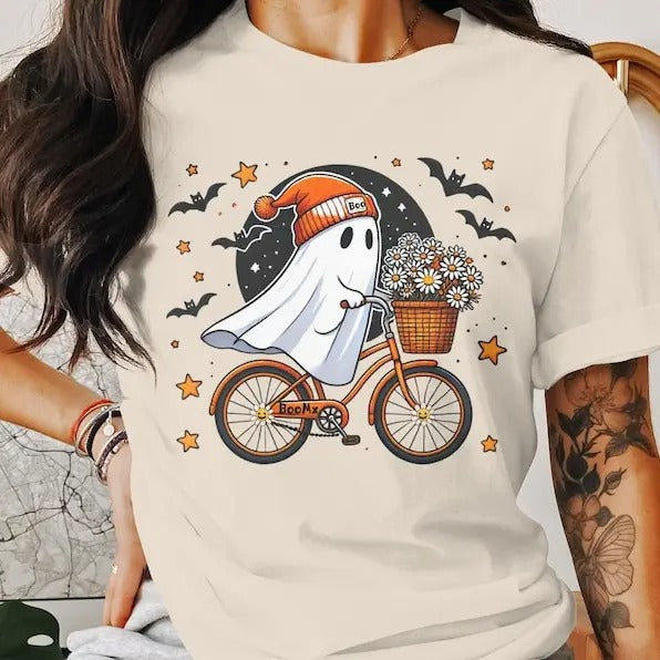 Halloween Ghost Shirt, Cute Ghost Shirt, Womens Halloween Shirt, Cute Fall Shirt, Spooky Season Shirt, Gift For...