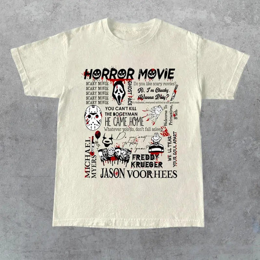 Halloween Horror Characters T-shirt, Horror Friends Shirt, Horror Movie Shirt, Halloween Shirt, Halloween Gift Idea