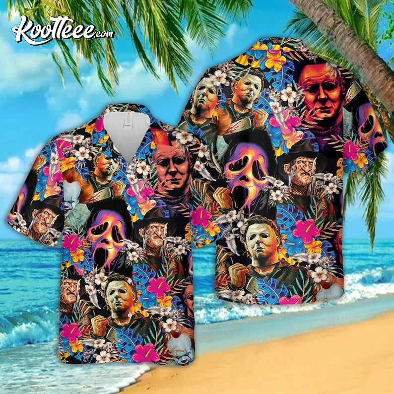 Halloween Horror Movie Summer Hawaiian Shirt