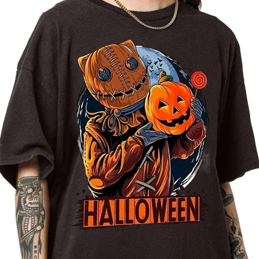 Halloween Shirt ,Vintage Halloween Crewneck Sweater, Halloween Women's Sweatshirt, Halloween Pumpkin Horror Shirt Hoodie