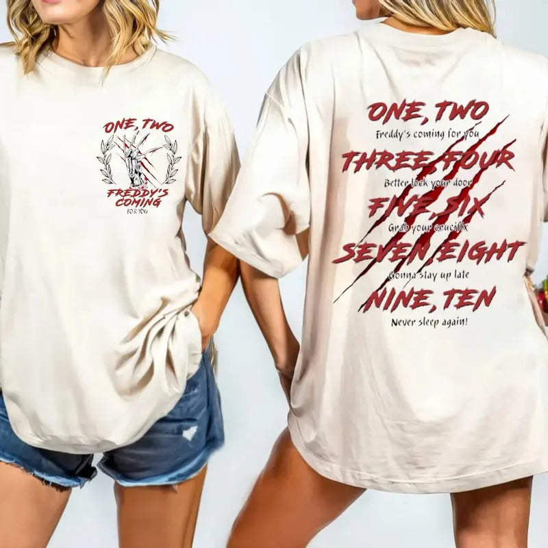 Halloween Shirt, Movie Song Shirt, Horror Movie Friend Tshirt, Halloween Vibes Shirt, Scary Halloween T-Shirt, Unisex Short Tee, Casual Clothing