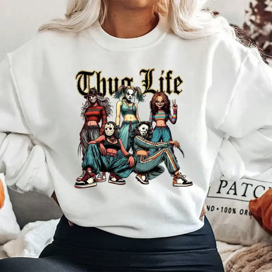 Halloween T-Shirt, Halloween Sweatshirt, Halloween Hoodie, Halloween Gift Shirt Casual Womenswear | InkThreadWorks.com