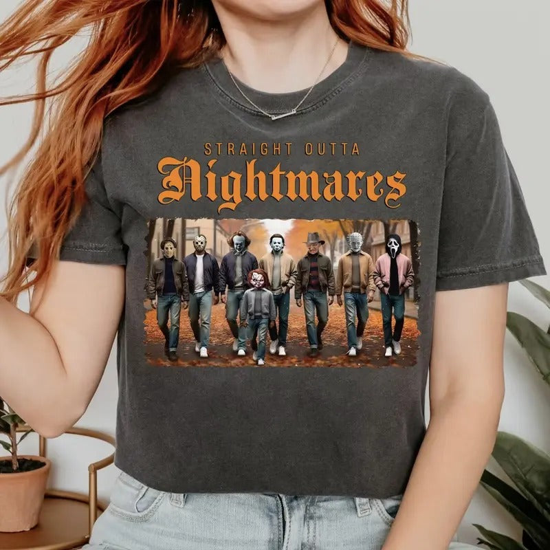 Halloween T-Shirt, Halloween Sweatshirt, Halloween Hoodie, Halloween Gift Shirt Tops Sweaters | InkThreadWorks.com