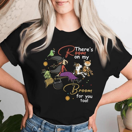 Halloween There's Room On My Broom For You Too Teacher T-shirt Hoodie, Sweatshirt | InkThreadWorks.com