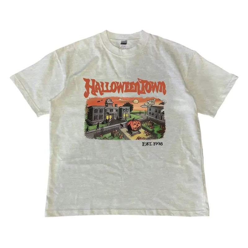Halloweentown Est 1998 T-Shirt, Halloween T-shirt, Crewneck T-shirt MW Unisex Shirt Menswear Top Hoodie, Sweatshirt