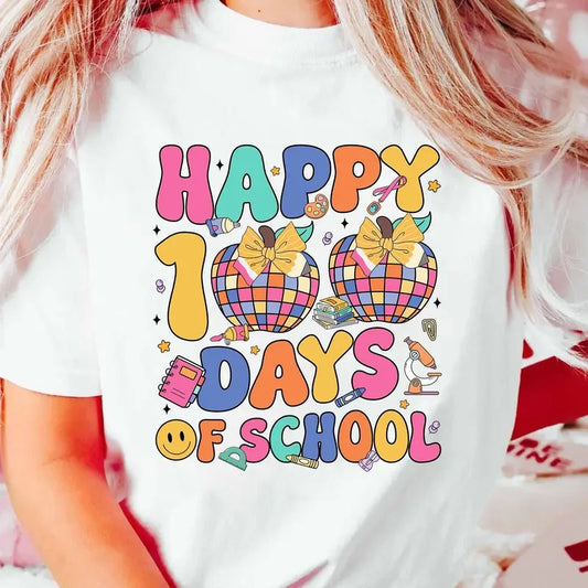 Happy 100 Days Of School Shirt, 100 Day Shirt, 100th Day Of School Celebration, Student Shirt, Back to School Shirt, Gift...