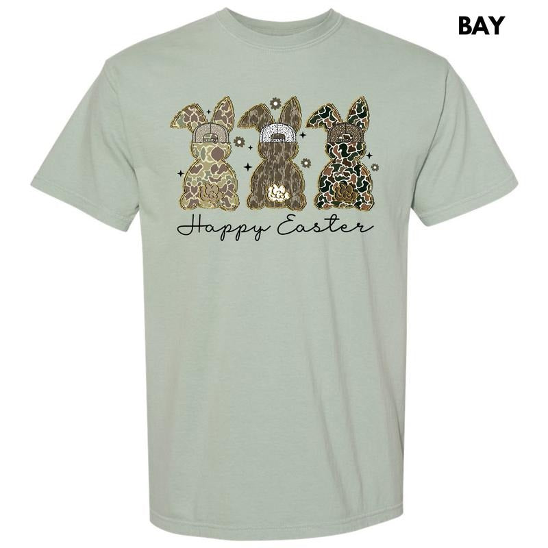 Happy Camo Easter Comfort Colors T-Shirt 'NLB' Hoodie, Sweatshirt | InkThreadWorks.com