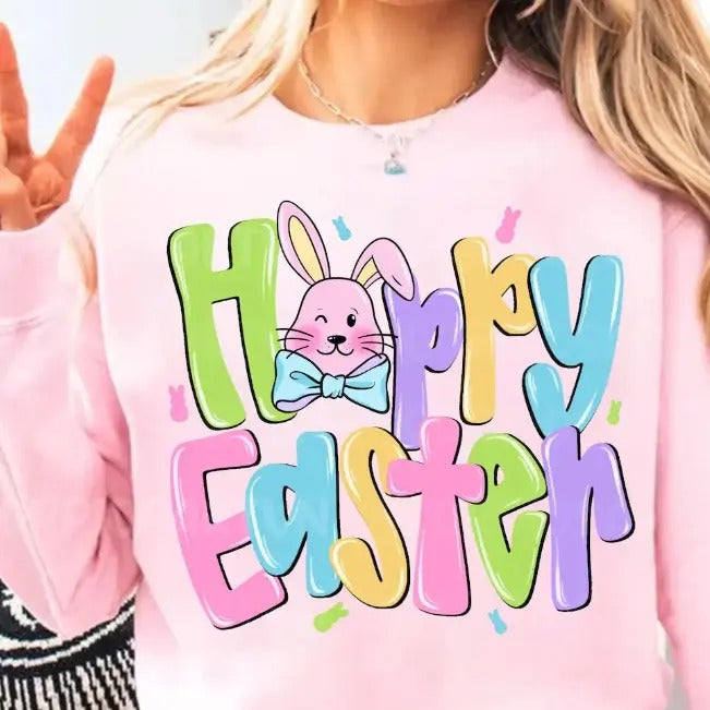Happy Easter DTF Transfers - THIS IS NOT A SHIRT Hoodie, Sweatshirt | InkThreadWorks.com