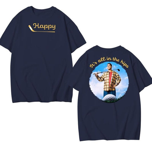 Happy Gilmore, Adam Sandler Golf Putting T-Shirt, Retro Vintage Shirt, Gift For Dad, Unisex, Movie, Funny Movie Shirt, Cotton Fabric Tee Comfortable
