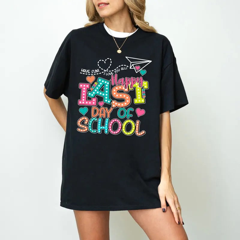 Happy Last Day Of School Shirt, Rock The Test Shirt, Staar Day Shirt, End Of School Shirt, Retro Teacher Shirt, Class...