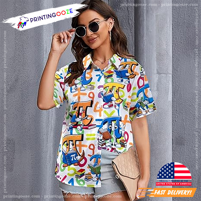Happy Pi Day 3.14 Mathematic Math Hawaiian Shirt