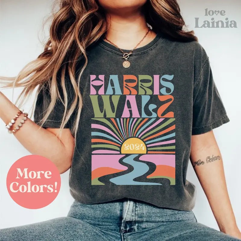Harris Walz Shirt President Kamala Harris 2024 Shirt Election Shirt Kamala Rally Tshirt Tim Walz VP Tee Elect Kamala...