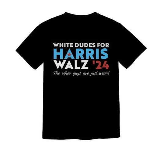 Harris Walz Shirt, Political Tshirt, Democratic Shirt, Vote Blue Shirt, White Dudes for Harris Walz, Mens graphic tshirt, Trendy Tees made in usa